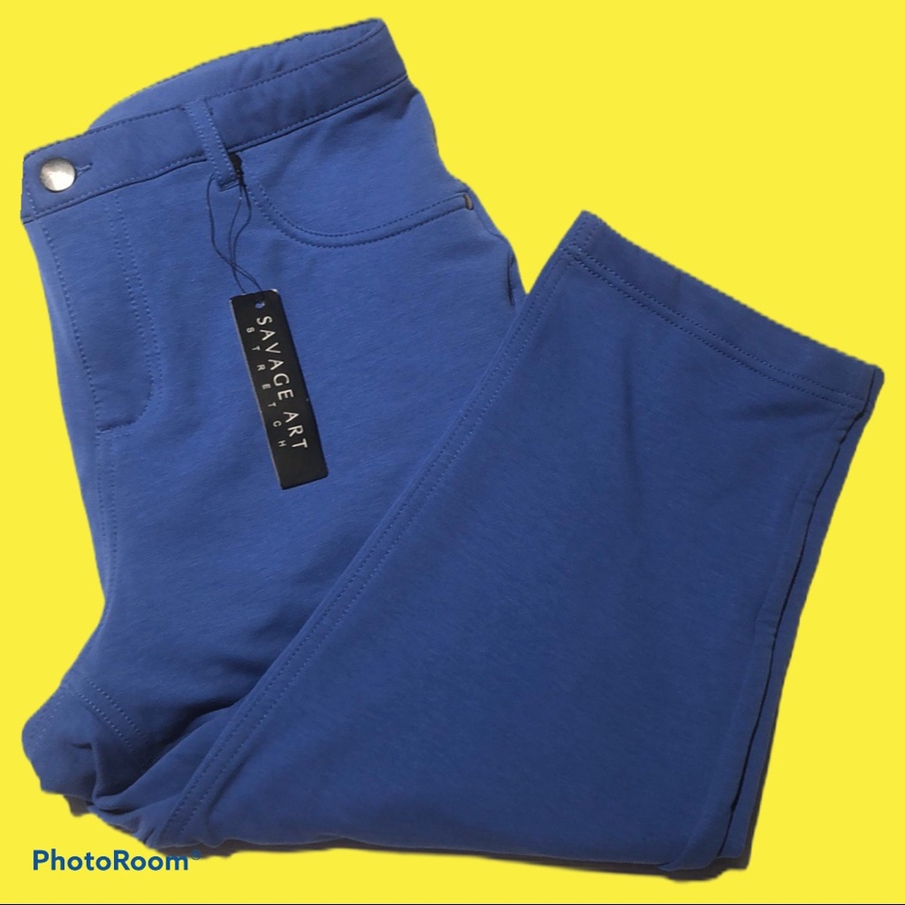 NWT SAVAGE ART STRETCH CAPRI PANTS SZ 1X